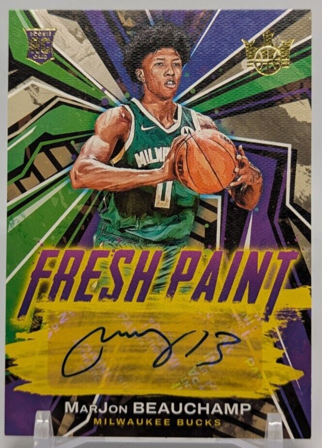 🏀2022-23 Panini Court Kings Fresh Paint #FP-MBM MarJon Beauchamp Auto /199 ✨RC