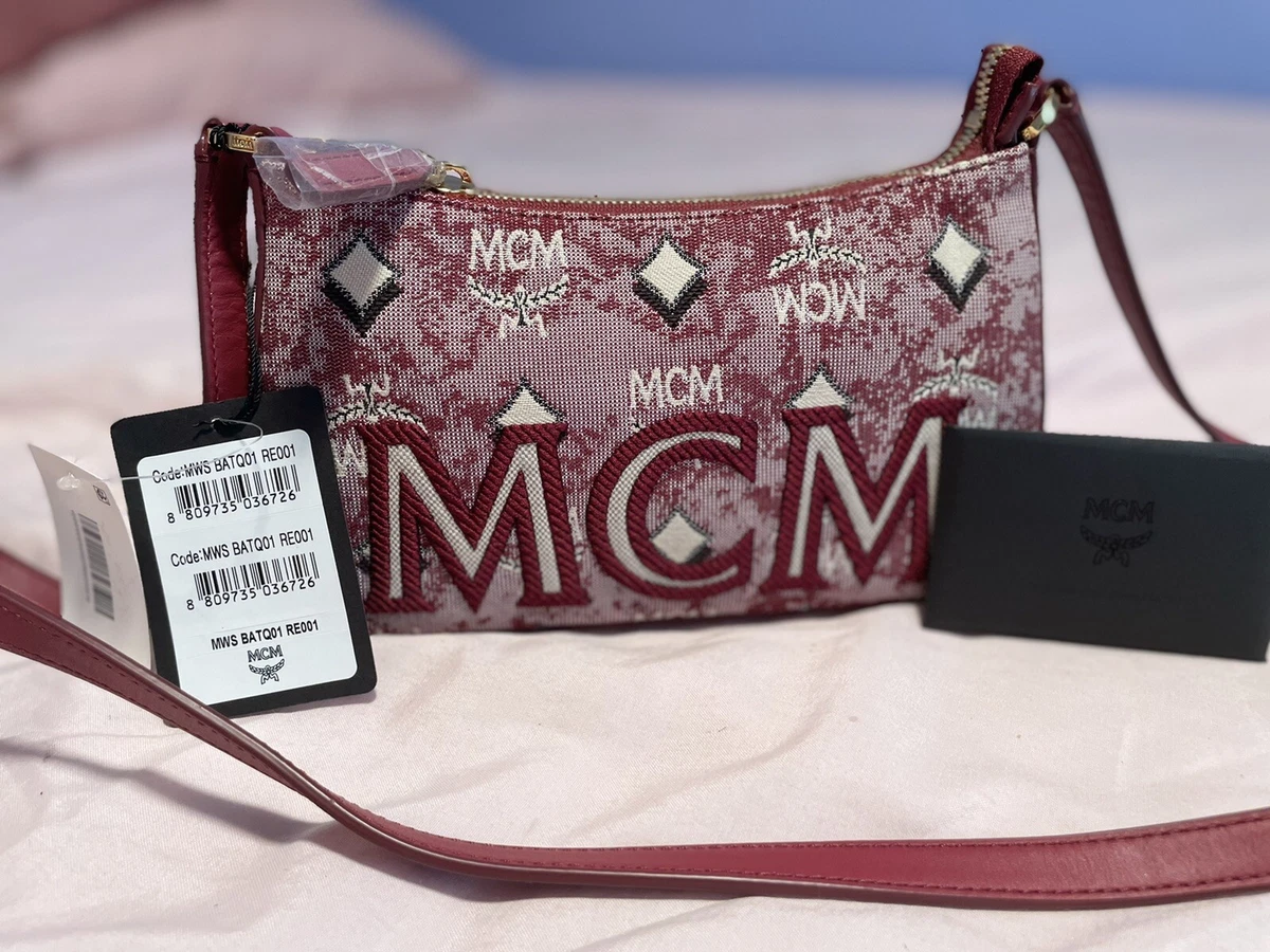 Mcm Ladies Mini Shoulder Bag in Vintage Jacquard Monogram MWSBATQ01EG  8809735036702 - Handbags, MCM - Jomashop