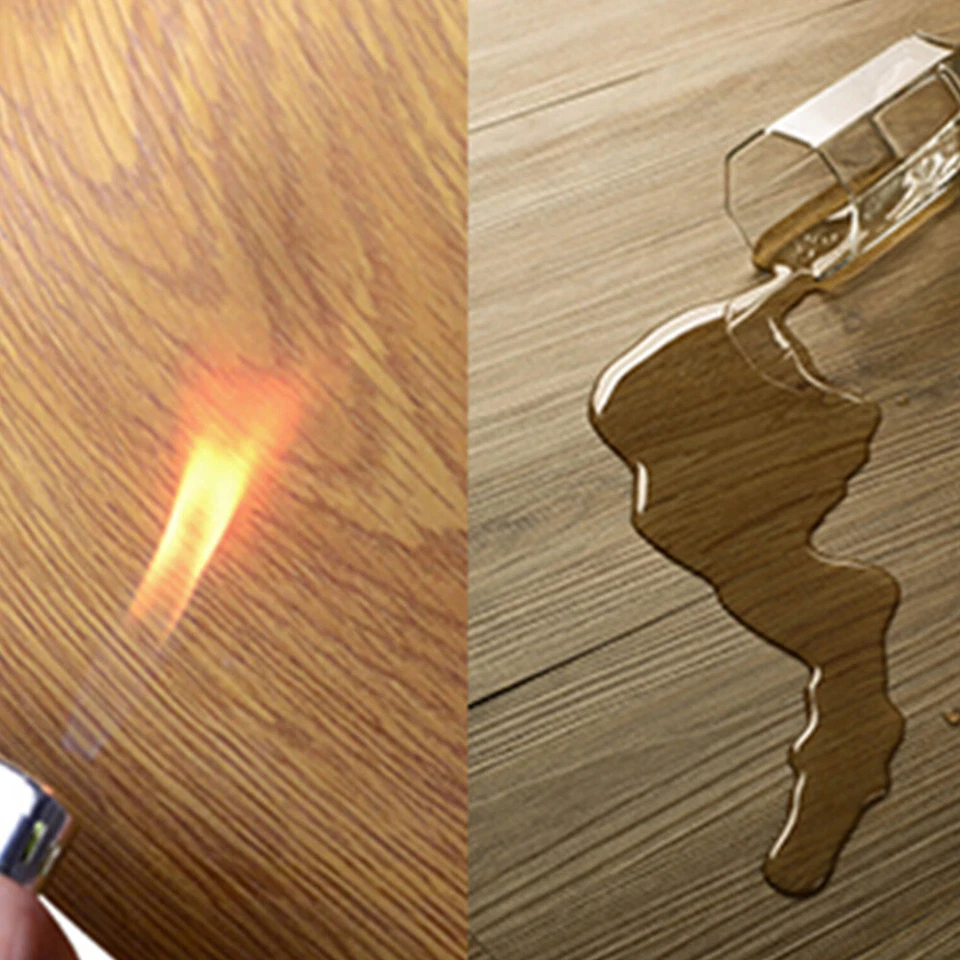 Tablones de vinilo autoadhesivos madera dura pelar 'N Stick azulejos de piso - 36 piezas EE. UU. Foto 4 de 4