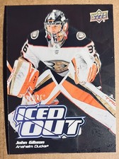 2022-23 Upper Deck Allure Hockey Iced Out John Gibson #IO-2 Anaheim Ducks