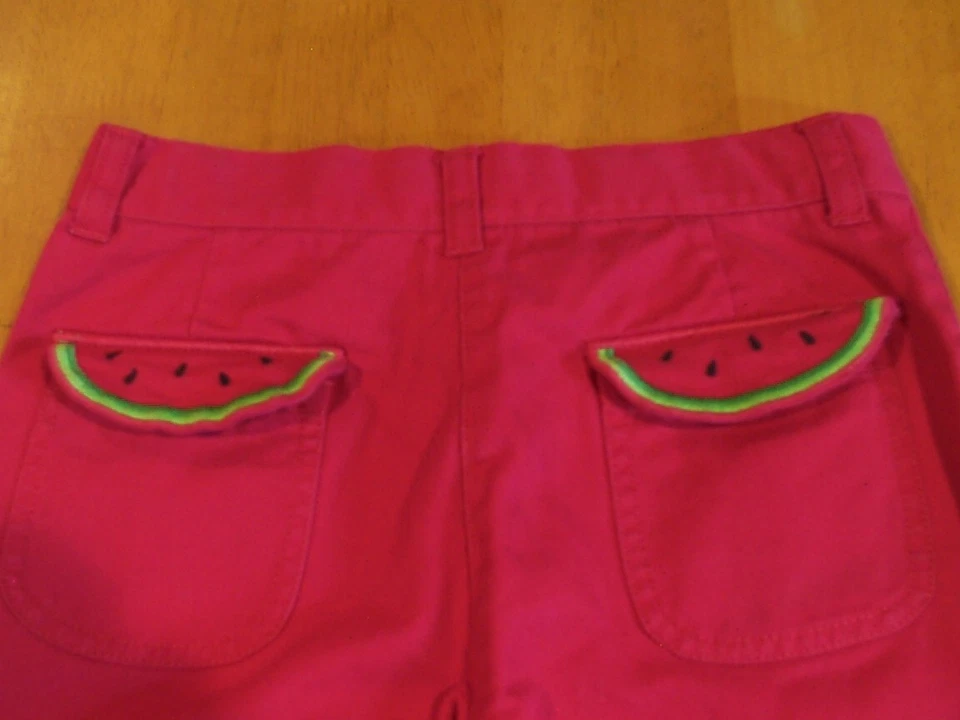 Gymboree Girls' Watermelon Print Top & Embroidered Bermuda Shorts-Sz. 6/7 - Image 3 of 3