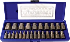 IRWIN 53227 Hex Shank Multi-Spline Flute Screw Extractor Set  1/8" to 7/8" USA