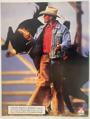 Marlboro カウボーイ ポスター 1997年製 Marlboro Vintage 1997 Print Ad | eBay