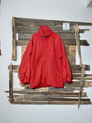 ELLESSE JACKE MANTEL JACKEN LONG JACKET HERREN MAN ROT XS A865