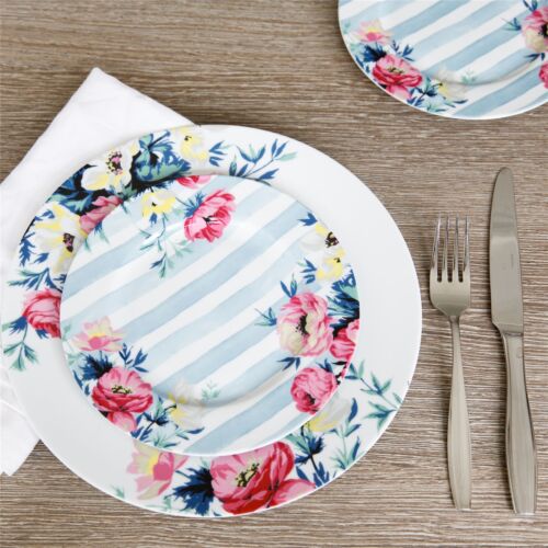 Juego de 4 placas laterales de porcelana Mikasa Clovelly de 19 cm - Imagen 4 de 4