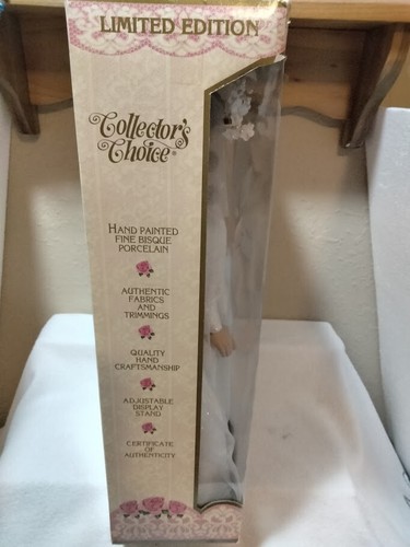 Collectors Choice Genuine Fine Bisque Porcelain 18" Wedding Doll Limited Edition - Picture 6 of 11