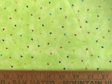 Cotton Quilt Fabric Marble Triangles by Moda Bright Light Green by 1/2 Yard