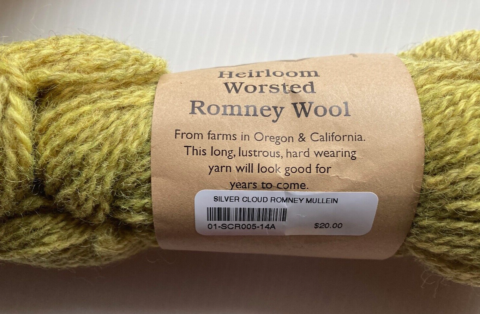 3 Skeins HEIRLOOM ROMNEY WORSTED WOOL YARN from Silver Cloud Farm 200 Yards Each eBay