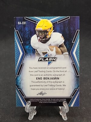 2020 Leaf Flash Eno Benjamin Rookie ON CARD Auto Arizona Cardinals