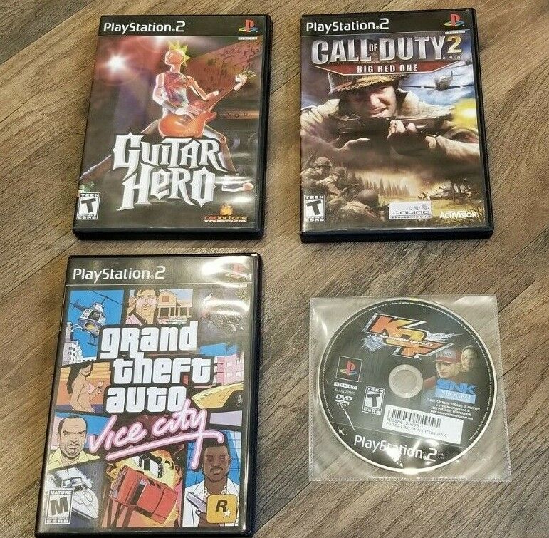 Lot of 4 PS2 PlayStation 2 Games GTA San Andreas Vice City Civil War Deer  Hunt