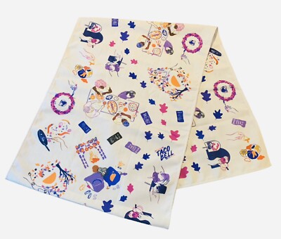 Taco Bell Friendsgiving 2021 Table Runner Sauce Packets Fast Food 87 x17  -RARE-