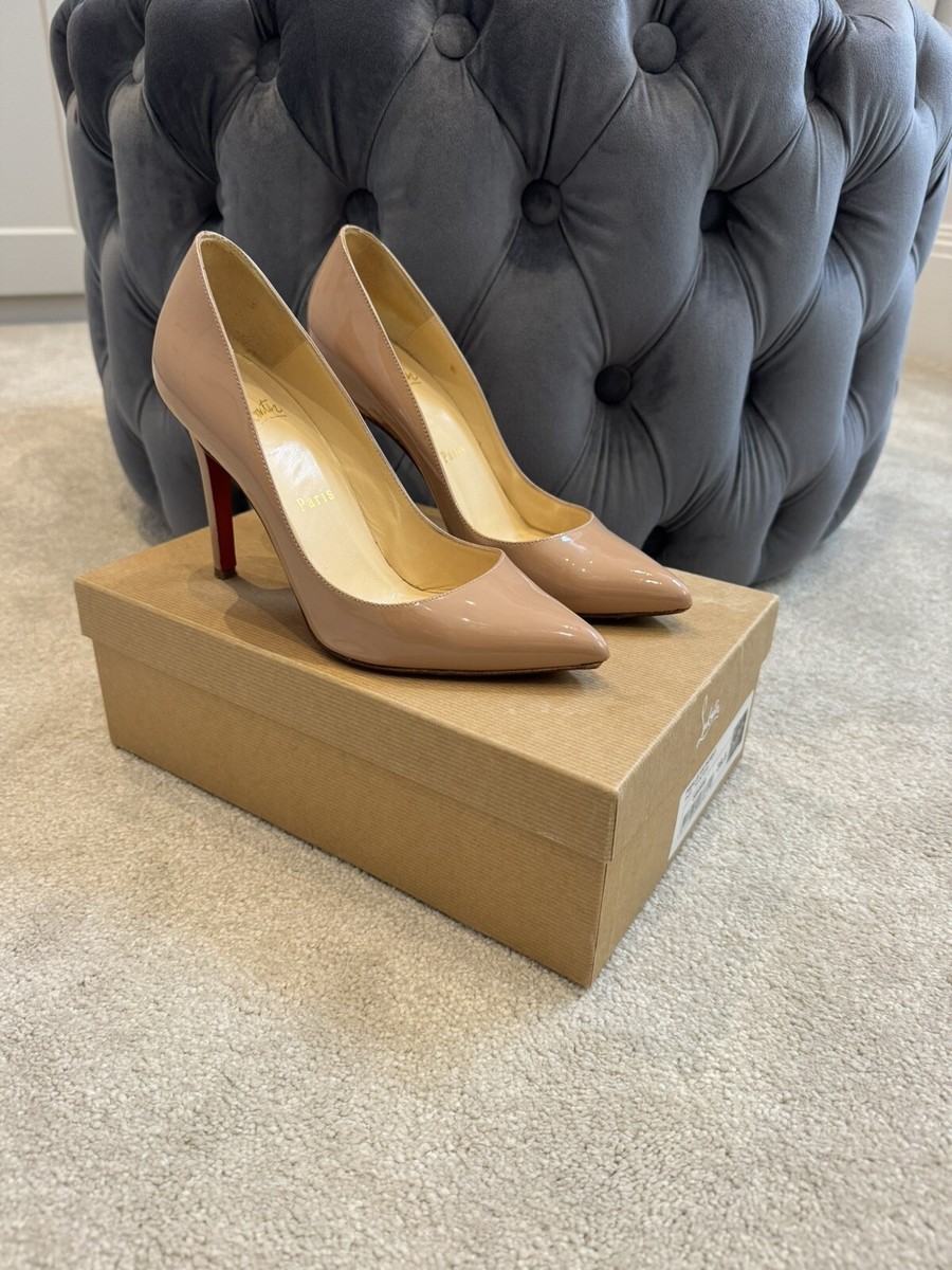 Christian Louboutin Nude Pigalle Red Bottom Heel Size UK