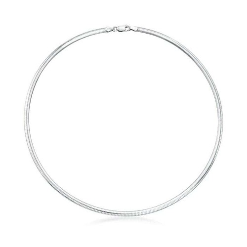 Sterling Silver 16 inch, 4mm Domed 