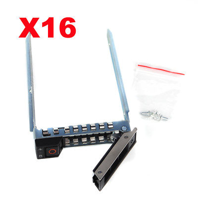 Lot of 16pcs,  2.5'' SAS SATA SSD Hard Drive Tray Caddy For Dell POWEREDGE R740