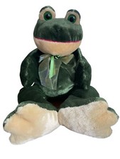 Kelly Toy Green Frog Plush With Green Bow 20 Inch Stuffed Animal