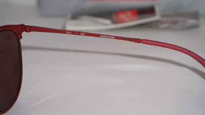 RAY BAN New Sunglasses Red Silver Mirror RB3539 9023/B5 54 19 145