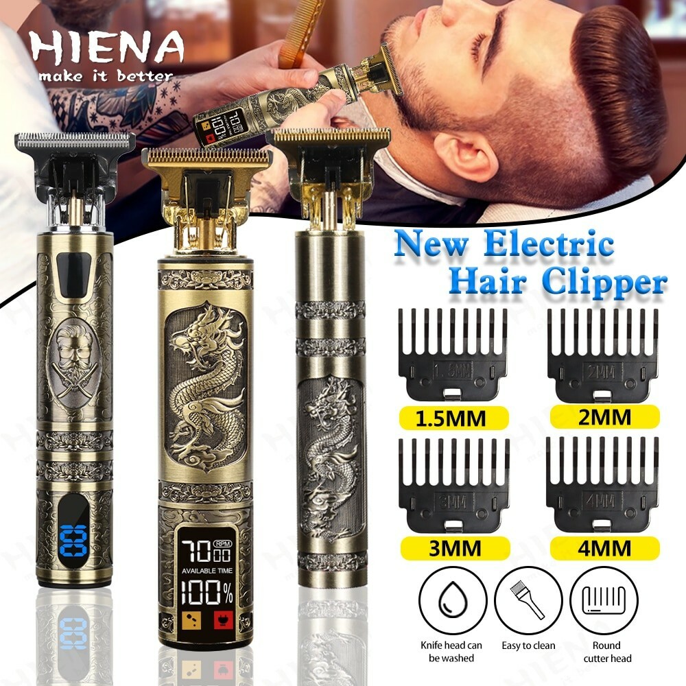 Marre des irritations ? Tondeuse cheveux et rasoir rechargeable homme sans fil noir