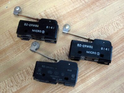Micro Switch BZ-2RW82 Basic Switch w/Roller Lever BZ2RW82 (Pack of 3)