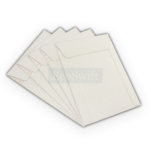 15 - 6 x 8 EcoSwift White CD/DVD Photo Ship Flats Cardboard Envelope Mailers 6x8 - Picture 5 of 8