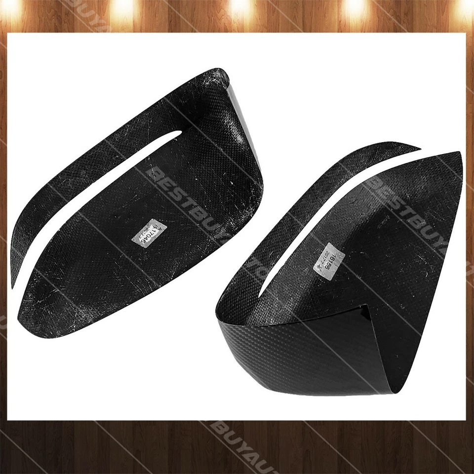 Cubierta de espejo retrovisor lateral de fibra de carbono real para BMW Serie 5 G30 2017-UP Foto 4 de 4