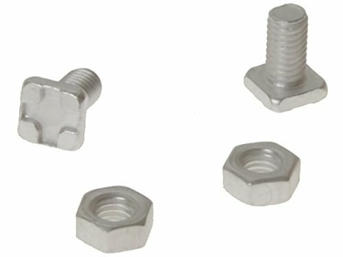ALM Greenhouse Square Head Glaze Bolts & Nuts 20Pk M6 x 14mm Aluminium - GH004
