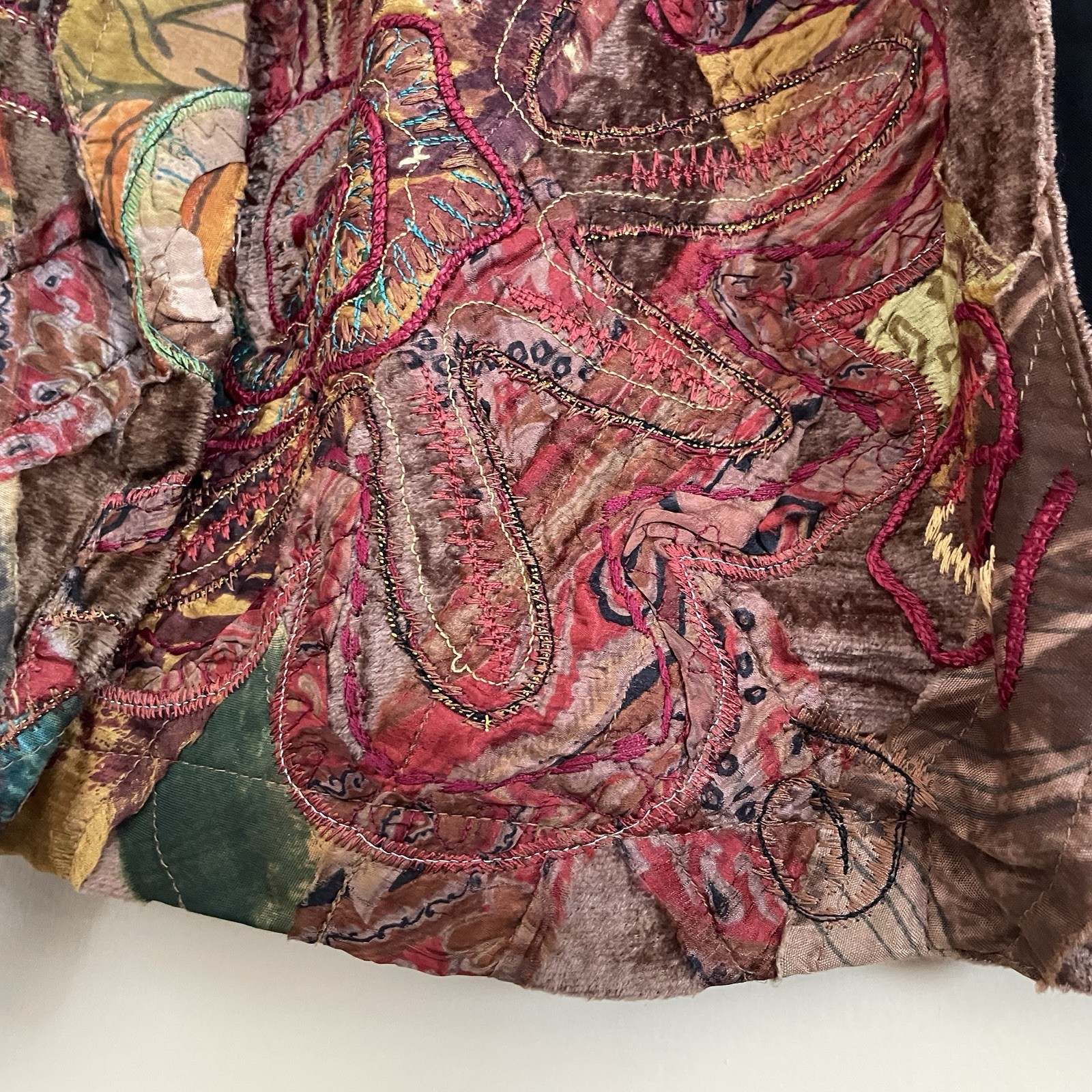 Chico's Patchwork Jacket Blazer Size 1 US Medium … - image 5