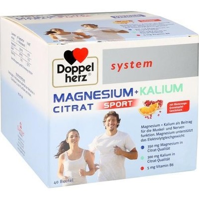 DOPPELHERZ Magnesium+Kalium Citrat system Granulat, 40 St PZN 01522692