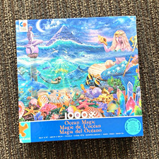 Ceaco Ocean Magic Mermaid Fantasy 1000 Piece Interlocking Puzzle Vintage 2000