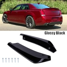 Car Rear Bumper Lip Splitter Diffuser Canard Spoiler For Chrysler 200 300 Black
