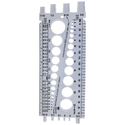 Nut and Bolt Gauge | Metric & Standard Sizer Tool (BCP673)