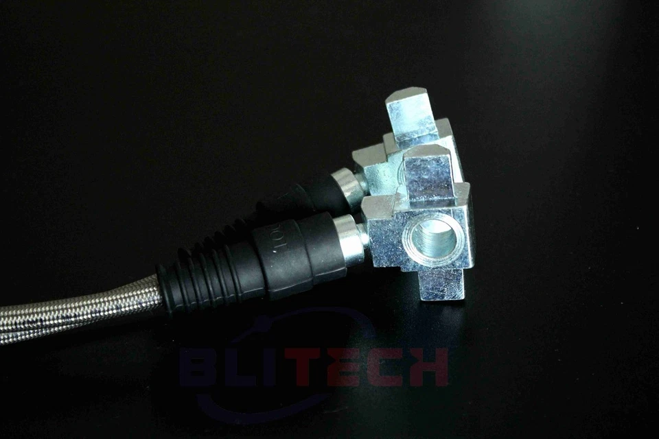 Líneas de freno delanteras extendidas aptas para Chevy GMC C/K 10 15 1971-78 4-6" acero inoxidable Foto 2 de 4