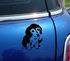 BEAGLE PUP PUPPY DOG FUNNY DECAL STICKER ART CAR WALL DECOR