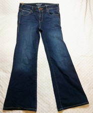 Ariat Jeans Womens 29S Blue Perfect Rise Flare Stretch Denim Ranch Farm Cowgirl