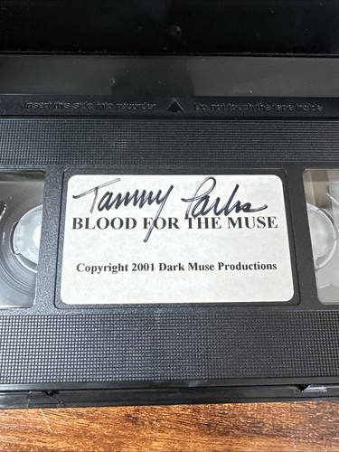RARE Signed VHS Pre-Release 2001 Blood For The Muse Horror Signed By Tammy Parks - Imagen 3 de 3