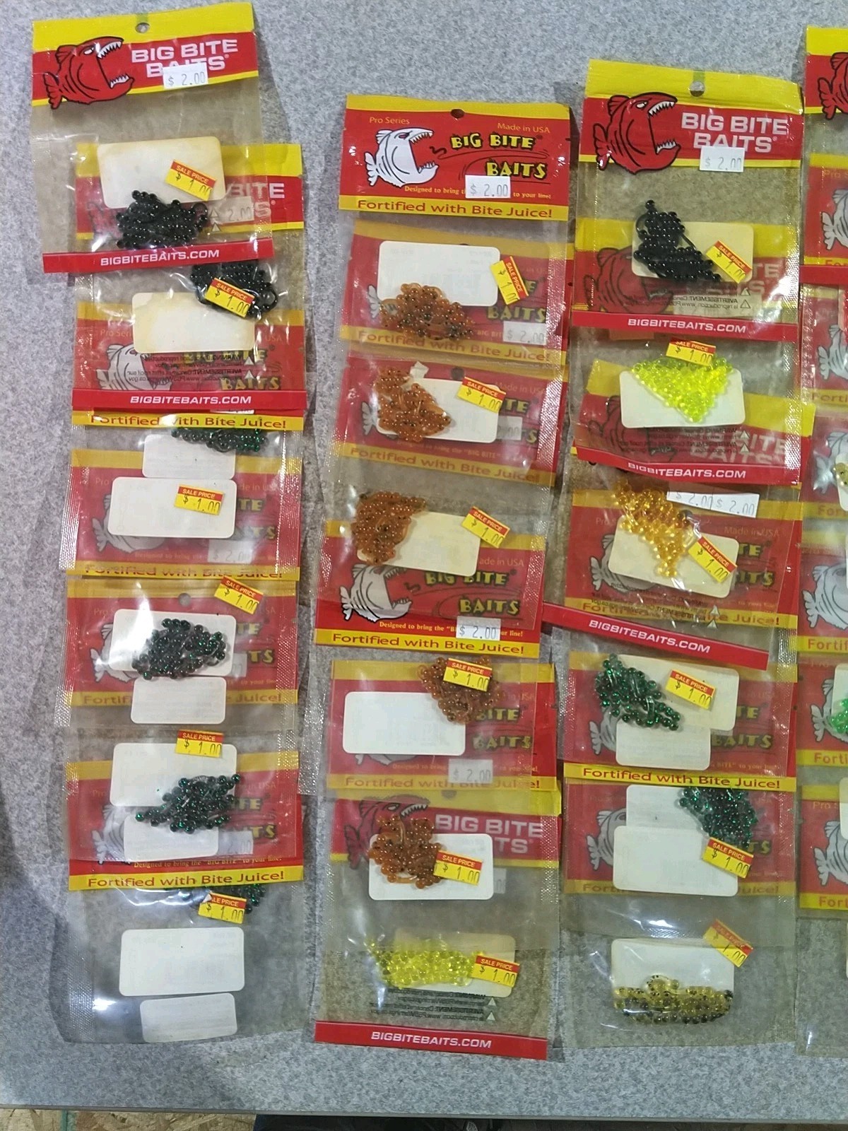 Lot Of 46pks Big Bite Baits Ballzy Panfish & Trout Lures