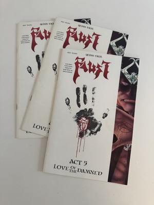 Faust #5 1989 Volume 1 Love of the Damned Act 5 Northstar Tim Vigil - Lot of 3