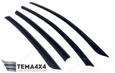 Tape-on Windows Visors Deflector Sun Rain Guard for Tesla Model S 2012-present