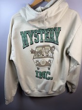 Men's Scooby-Doo Mystery Inc Hoodie Pullover Bus Size Medium Beige Green