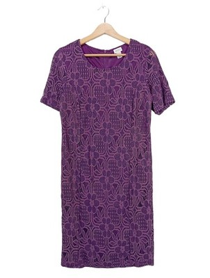 MONA Kurzarmkleid Damen Kleid Gr. DE 38 lila Casual-Look