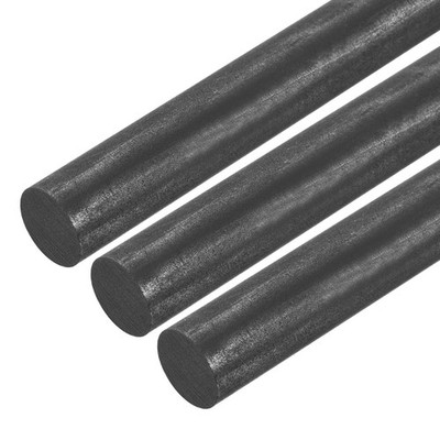 3pcs Graphite Rod Graphite Stirring Rod Cylinder Stick Carbon Rod 250x18mm
