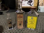 3 Antique Glass Bottles 1920s-1950s Food Coloring Bottles — photo 1