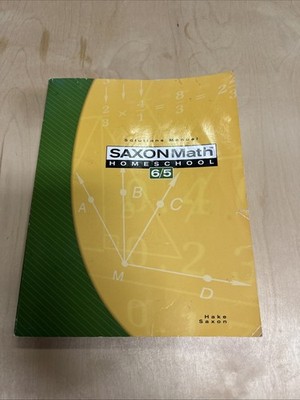 Saxon Math 6/5: Homeschool- Solutions Manual, 3rd Edition - Paperback - GOOD