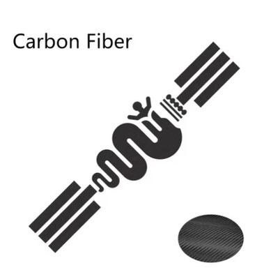 1pc Alfa Romeo Vinyl Film Car Bonnet Stickers - Carbon