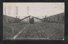 Uniontown, Pa/ Coke ovens showing coke drawing machines/track/workers/pc