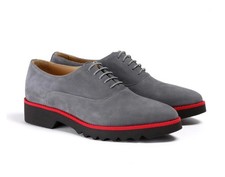 Kabaccha Genuine Nubuck Leather Pointed Toe Shoes Sz39/8 USA Made In Italy $298