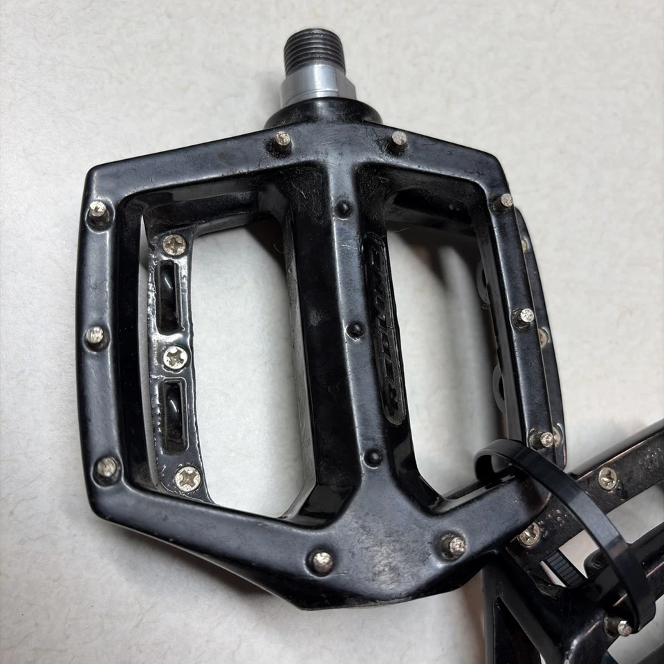 Vintage Redline LU-313 Alloy Platform Pedals 9/16" Black MTB BMX 90's - Image 2 of 4
