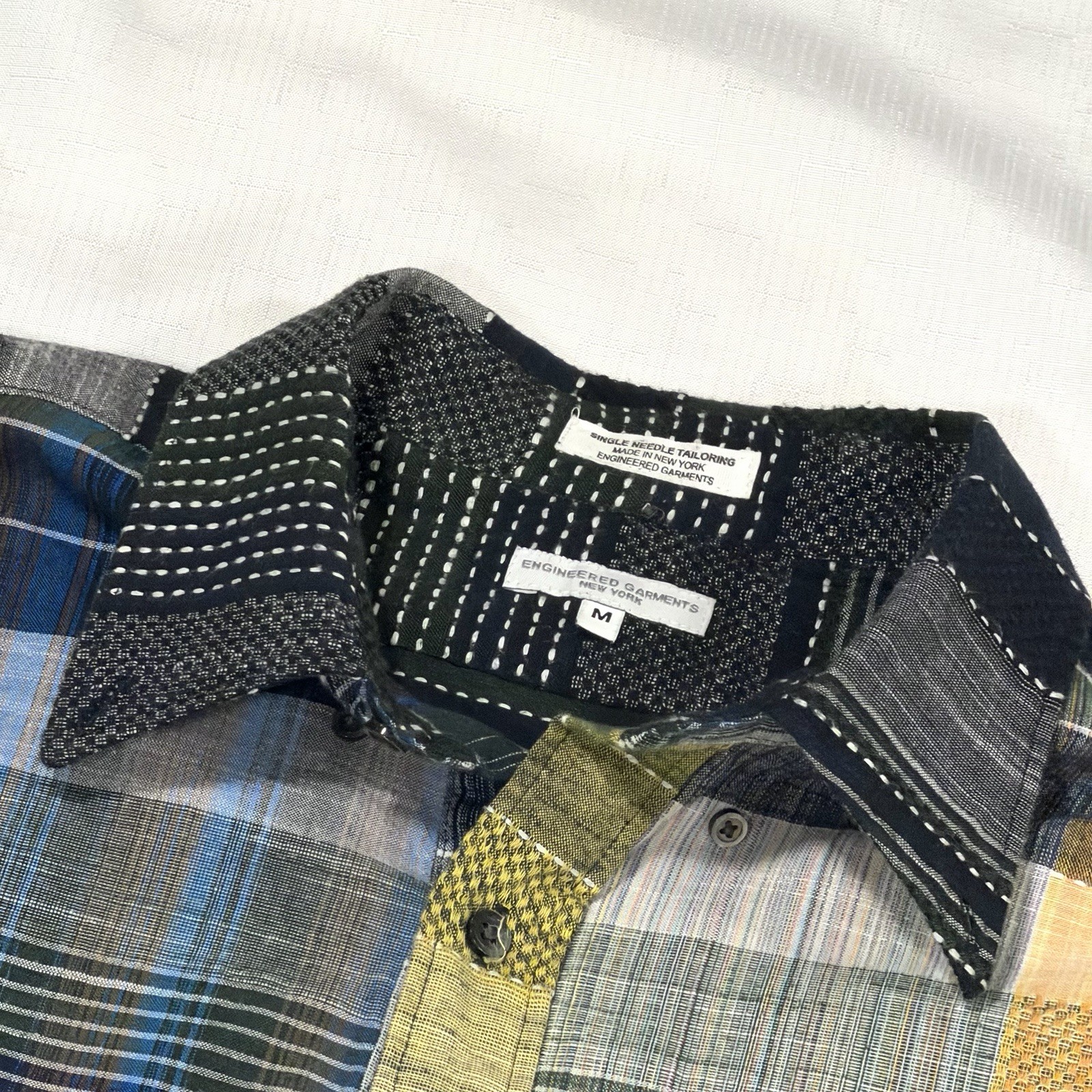 Engineered Garments Pullover Checkered Short Slee… - image 2