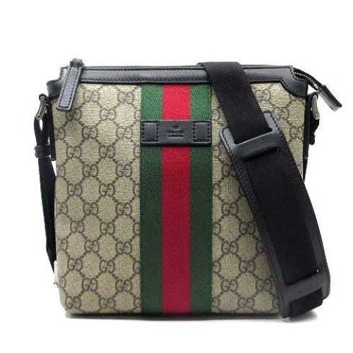 Gucci GG Supreme Sherry Crossbody Bag in Beige