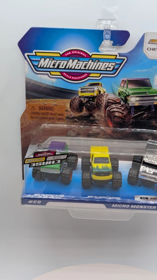 Micro Machines #20 Rare Chrome Skyhigh Van High Roller Monster Truck 2020 Hasbro - Image 2 of 4