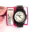 Vtg Timex Expedition Camper Mens Watch 36mm Cream Dial Indiglo Needs Battery!